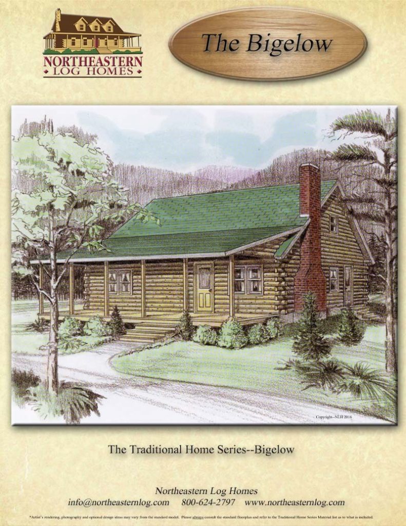 The Bigelow | Northeastern Log Homes, image size:791x1024